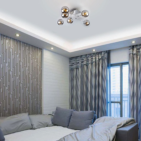 Потолочный светильник Eurosvet 30140/6 хром - фото