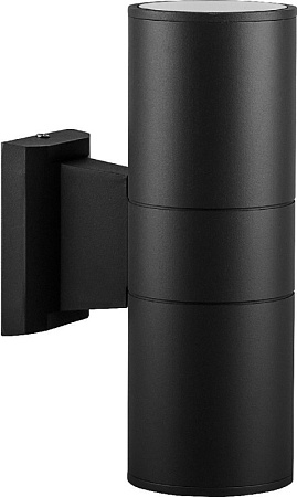 Светильник садово-парковый Feron DH0702, на стену вверх/вниз,  2*E27 230V, черный - фото