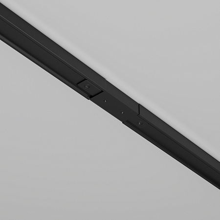 Прямой коннектор питания с вводом питания Unity черный - фото