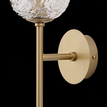 Светильник настенный ST-Luce Золотистый/Прозрачный G9 LED 1*5W SL1152.201.01 - фото