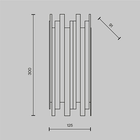 Настенный светильник (бра) Maytoni Coliseo MOD136WL-01BS - фото