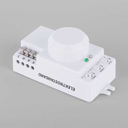 Микроволновый датчик движения 10м 1200W 360° IP20 Белый SNS-M-13 белый Elektrostandard - фото