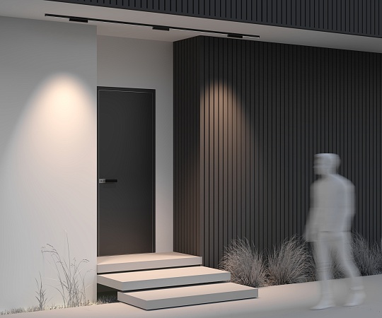 Уличный трековый светильник Outdoor O-TR02-2-S-12WB3K - фото