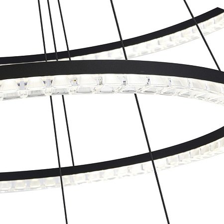 Светильник подвесной ST-Luce черный/прозрачный LED 1*130W 4000K SL1018.403.03 - фото