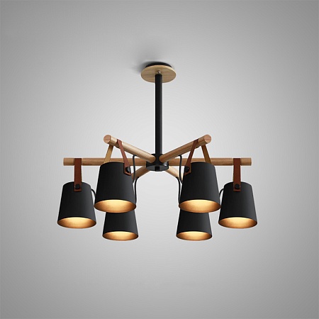 Люстра Потолочная На Штанге Natura C6 Black Imperiumloft 178001-26 - фото