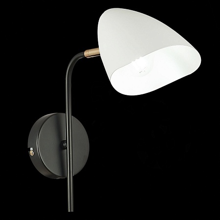 Светильник настенный Черный, Золотой/Белый E14 1*40W SLE103601-01 - фото