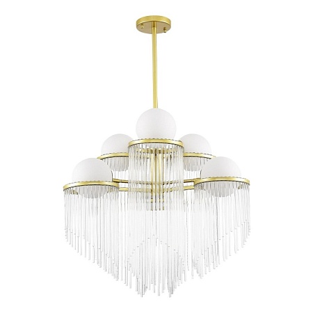 Люстра подвесная ST-Luce Золотистый/Белый E27 6*60W SL1511.203.06 - фото