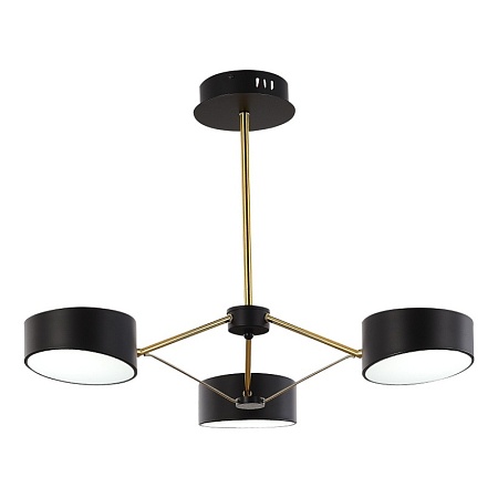 Светильник потолочный Черный, Золотистый/Черный LED 3*10W SLE6005-402-03 - фото