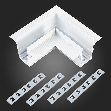 Угол-соединитель для встраиваемого магнитного шинопровода ST-Luce Белый ST007.529.00 - фото