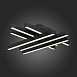 Люстра потолочная ST-Luce Черный/Белый,Черный LED 1*36W 3000K/4000K/6000K SL933.402.06 - фото