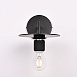 Бра Rh Utilitaire Knurled Disk Shade Sconce Black Imperiumloft 123281-22 - фото