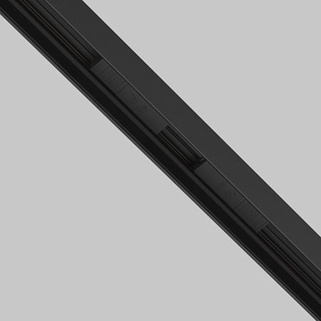 Коннектор питания прямой гибкий 5см Exility черный - фото