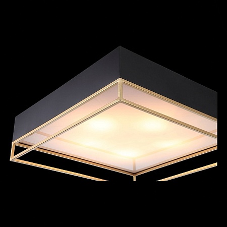 Светильник потолочный ST-Luce Черный, Матовое золото/Белый E27 5*40W SL1127.422.05 - фото