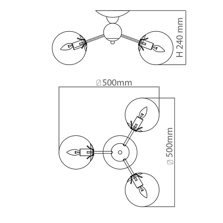 Люстра De City Оливия 306013303 - фото