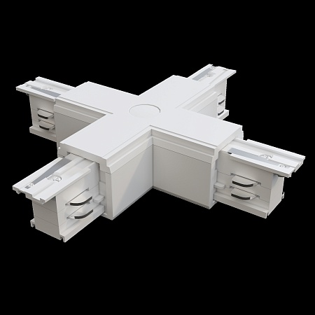 Коннектор Х-образный Trinity белый - фото