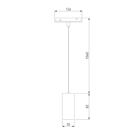 Slim Magnetic Трековый подвесной светодиодный светильник 7W 4200K Amend чёрный 85518/01 85518/01 Elektrostandard - фото