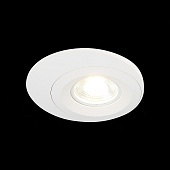 Св-к встр. Белый GU10 1*7W IP20 D100xH23 220V Без ламп ST216.508.01