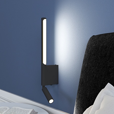 Настенный светодиодный светильник Sarca 40111/LED черный Elektrostandard - фото
