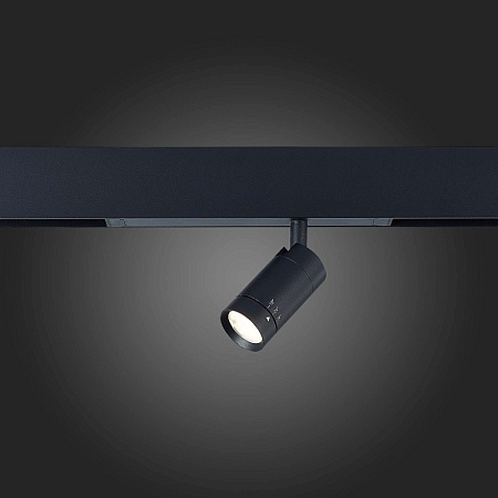 Св-к трек. SMART Zoom Черный LED 1*7W 2700K-6000K 400Lm Ra>90 15-38 IP20 D40xH90 220V ST658.496.07 - фото
