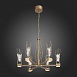Люстра подвесная ST-Luce Матовое золото/Матовое золото, Прозрачный LED 6*8W 4000K SL815.203.06 - фото