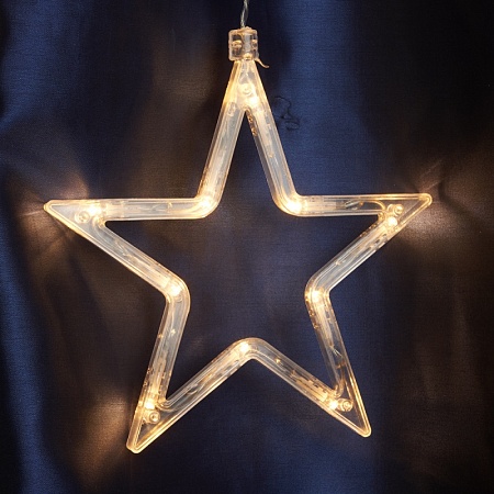 Светодиодная гирлянда Feron CL29 бахрома Звезды  3м  + 3м 230V 2700K, статичная, c питанием от сети, прозрачный шнур - фото