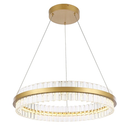 Светильник подвесной ST-Luce Матовое золото/Прозрачный LED 1*44W 3000K SL383.213.01 - фото