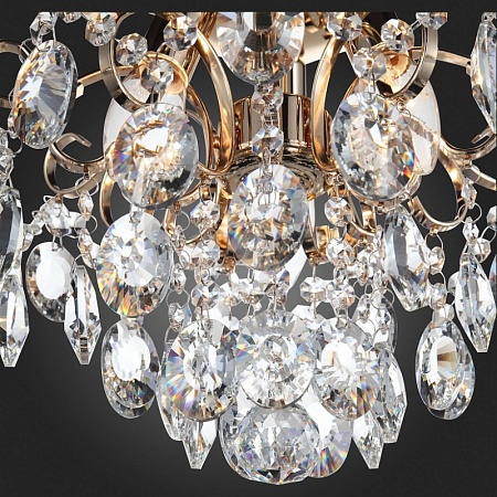 Люстра подвесная ST-Luce Золотистый/Прозрачный E14 3*40W SL846.202.03 - фото