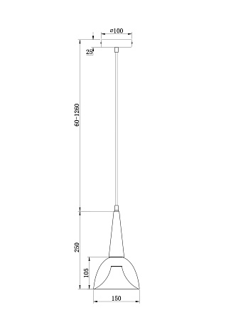 Подвесной светильник Freya FR8009PL-01GB - фото