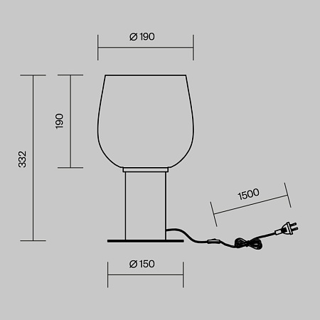 Настольный светильник Maytoni Smart Casual MOD414TL-01G - фото