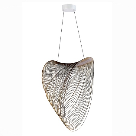 Светильник подвесной ST-Luce Белый/Древесный LED 1*32W 4000K SL6900.503.32 - фото