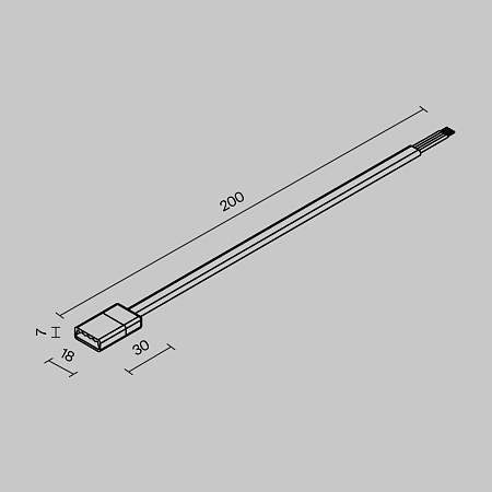 Комплектующие для уличной трековой системы с токоведущими элементами Outdoor O-TR002-HSP - фото