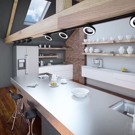 Трековый светодиодный светильник для однофазного шинопровода Spila белый 12W 4200K 85079/01 Elektrostandard - фото