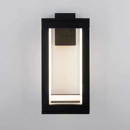 Уличный настенный светодиодный светильник Frame LED IP54 1527 TECHNO LED черный Elektrostandard - фото