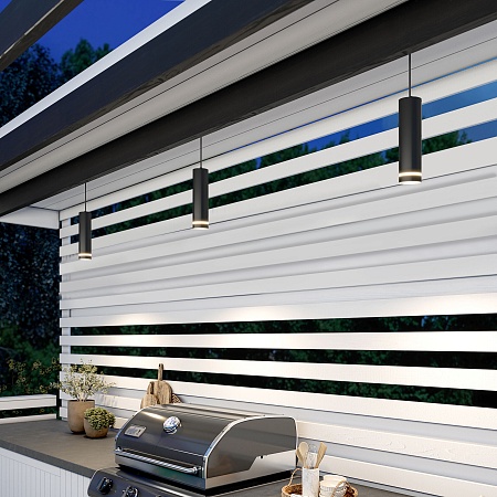 Светильник садово-парковый со светодиодами DLR023 IP54 35084/H черный Elektrostandard - фото