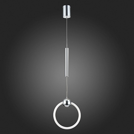 Подвес ST-Luce Хром/Белый,Хром LED 1*15W 3000K SL1578.103.01 - фото