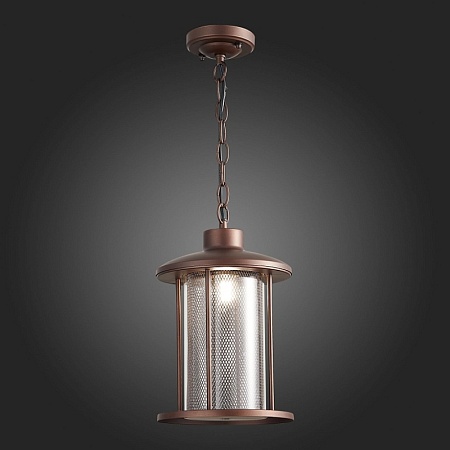 Светильник уличный подвесной ST-Luce Темный кофе/Прозрачный, Темный кофе E27 1*60W SL080.403.01 - фото