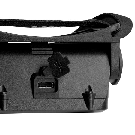 Фонарь налобный FERON TH2315 c аккумулятором 5W, 2000mAh IP44, USB type-C, ABS пластик - фото