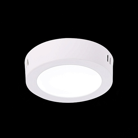 Светильник настенно-потолочный Белый LED 1*6W 3000K 330Lm Ra80 120° IP20 D110xH28 90-26 ST112.532.06 - фото