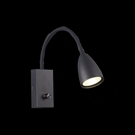 Светильник настенный ST-Luce Черный/Черный GU10 1*3W SL1014.401.01 - фото