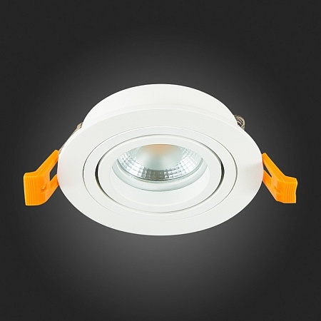 Св-к встр. Белый GU10 1*50W IP20 L90xW90xH27 220V Без ламп ST251.518.01 - фото