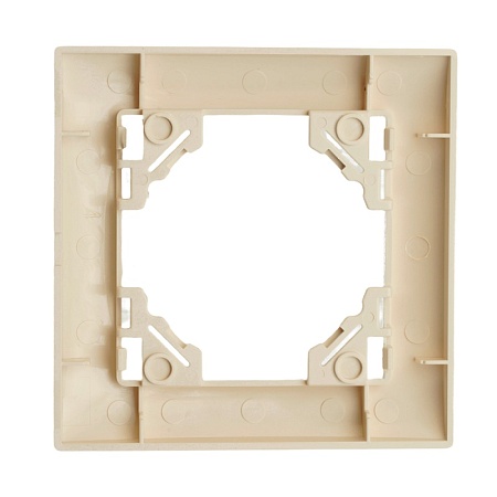 Рамка 1-местная, горизонтальная, STEKKER, PFR00-9011-02, серия Эрна Элегант, слоновая кость - фото