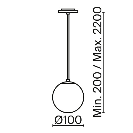 Подвесной светильник Technical Luna P039PL-5W3K-10INS-B - фото