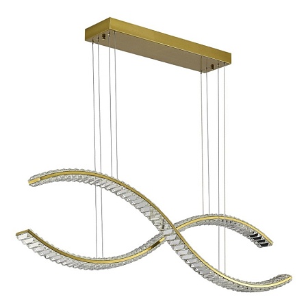 Светильник подвесной ST-Luce Латунь/Прозрачный LED 1*50W 3000K SL6206.303.50 - фото