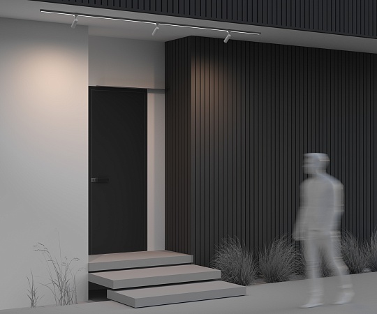 Уличный трековый светильник Outdoor O-TR01-1-S-8WW3K - фото