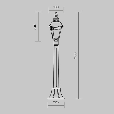 Ландшафтный светильник Outdoor Goiri O028FL-01BZ - фото