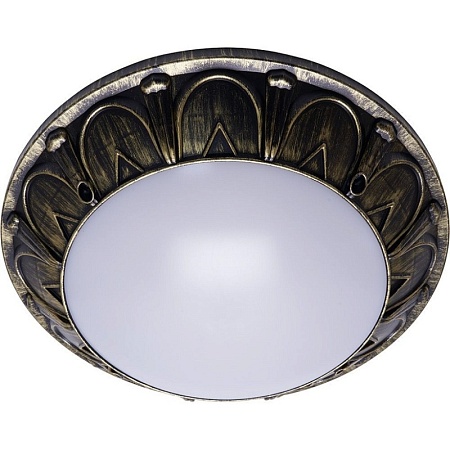 Светильник накладной IP64, 220V, 2*60Вт  2*Е27, черный- античное золото , серии Маэстро ,ФБУ 05-2*20-015 - фото