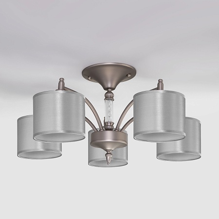 Потолочный светильник Eurosvet 60080/5 сатин-никель - фото