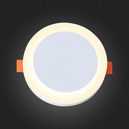 Светильник встраиваемый Белый LED 1*6W 3000K 468Lm Ra>80 120° IP20 D110xH20 170-240V ST104.502.06 - фото