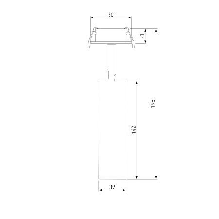 Встраиваемый светодиодный светильник Diffe черный 25040/LED Elektrostandard - фото