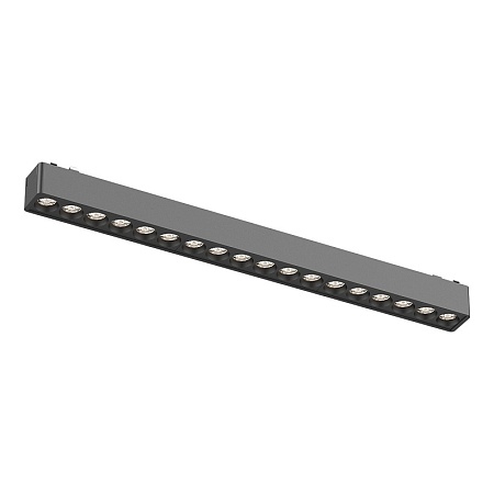 Магнитный трековый светильник Черный LED 1*18W 4000K 1 560Lm Ra>90 36° IP20 L338xW26xH2 ST673.446.18 - фото